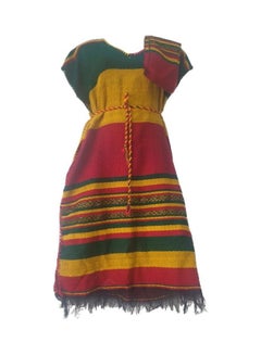 Easy Style Habesha Dress Orange/Green/Yellow/Red