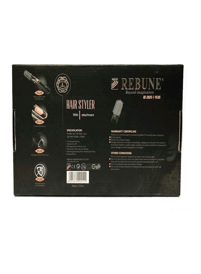 REBUNE Hair Styler 1 Plus RE-2025 Black/Grey/Beige - Image 4
