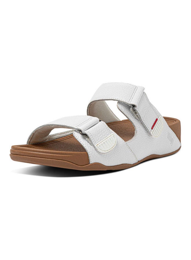 FitFlop - Men's Gogh Moc Slide in Leather Sandal White - Image 1