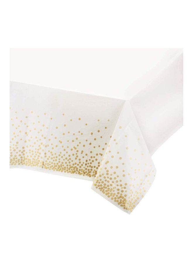 بارتي ويذ إيما طقم مفارش طاولة للحفلات للاستخدام مرة واحدة مكون من قطعتين