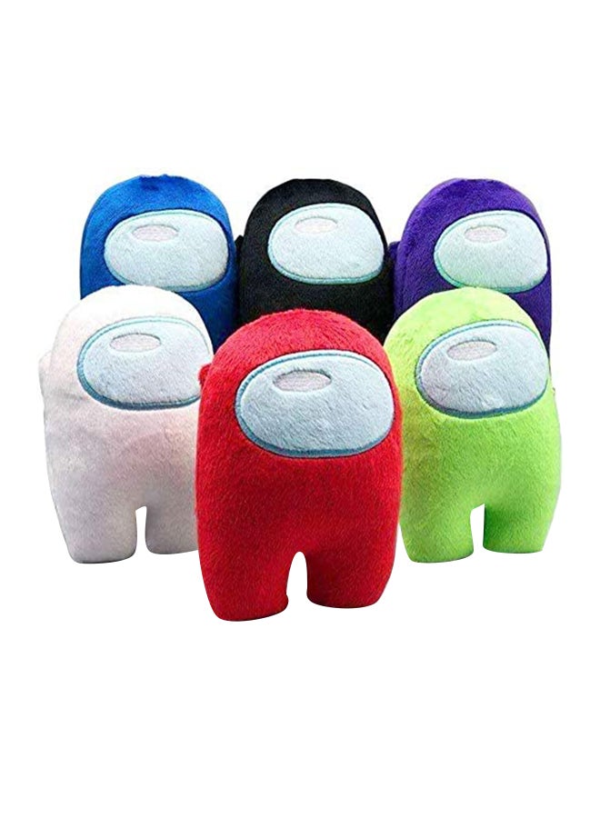 Generic - 6-Piece Among Us Plush Doll Soft Stuffed Pillow 10x8x6cm - Image 1