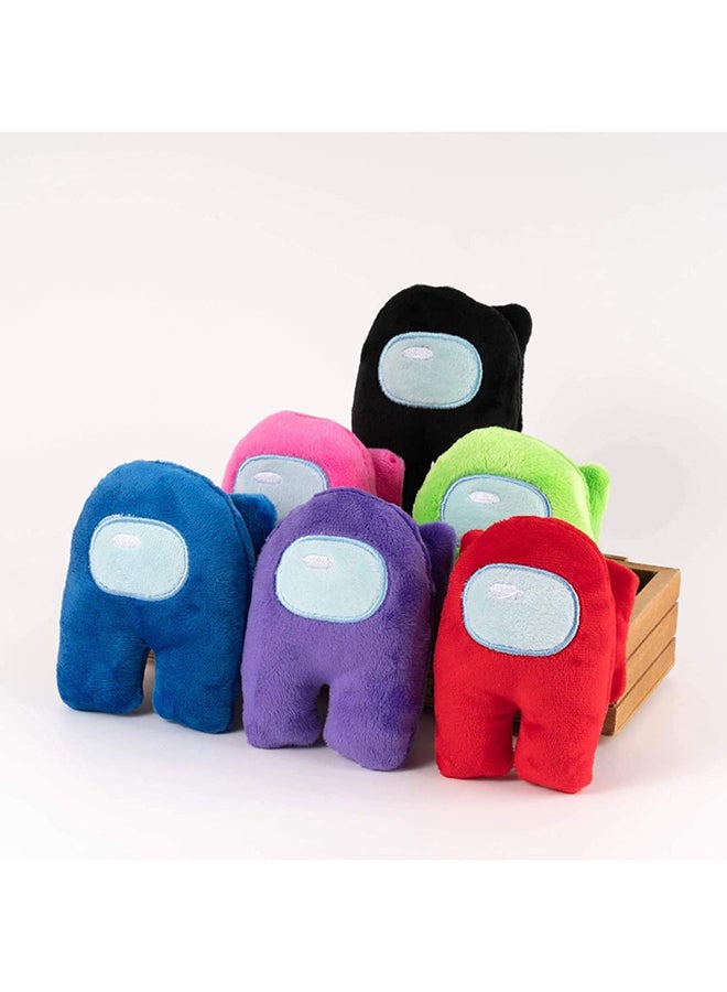 Generic - 6-Piece Among Us Plush Doll Soft Stuffed Pillow 10x8x6cm - Image 1