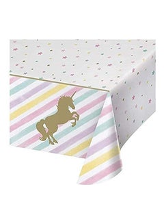 Party with Emma 3 Pieces Unicorn Plastic Tablecloth  - Image 1
