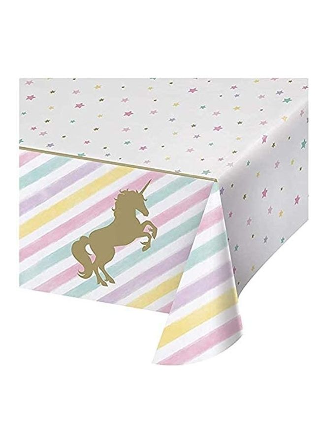 Party with Emma - 3 Pieces Unicorn Plastic Tablecloth - Image 1