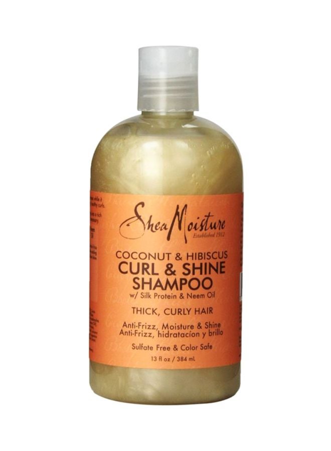 SheaMoisture Coconut And Hibicus Curl And Shine Shampoo 384ml - Image 1