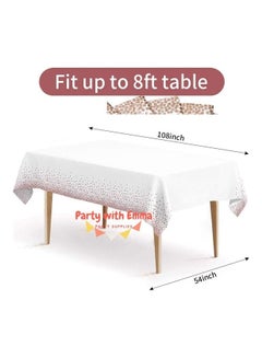Party with Emma 2 Piece Disposable Party Tablecloth  - Image 3
