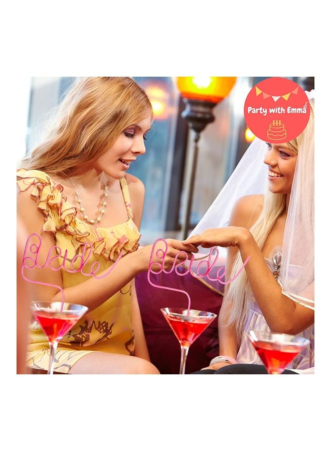 Party with Emma Bride To Be Straw  - Image 3