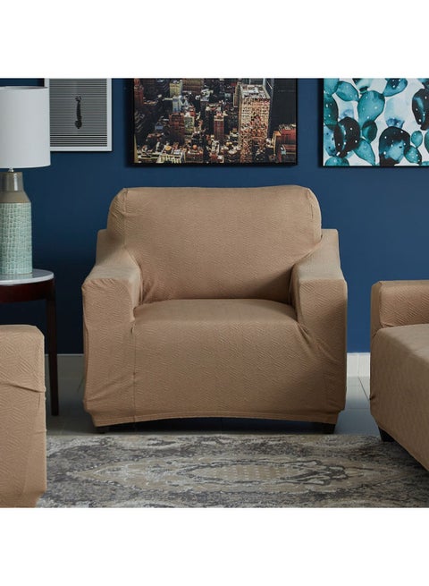 1-Seater Essential Sofa Cover Beige