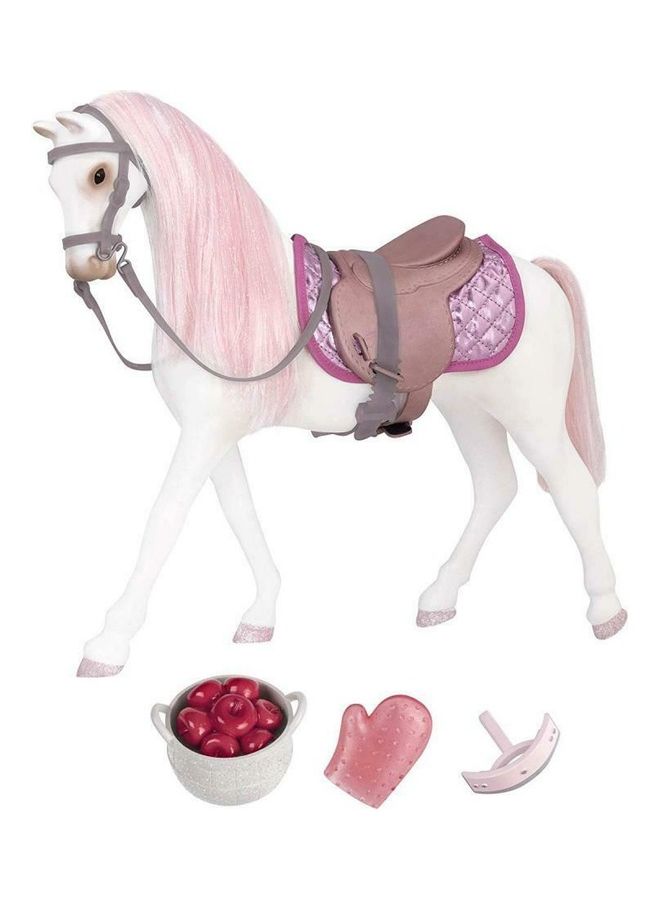 Glitter Girls 4-Piece White Norweigan Horse with Pink Hair 14inch 