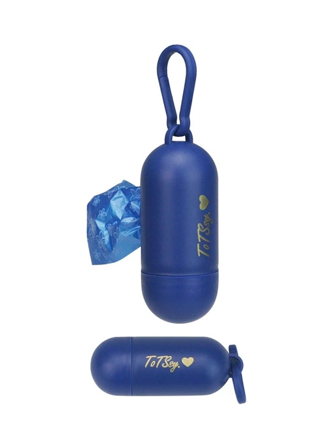 ToTSsy - Ultra-portable Disposable Nappy Bag Dispenser and 4 Refill for Hygienically Disposing- Blue - Image 1