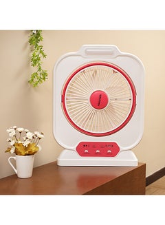 KRYPTON 12 Inch Rechargeable Box Fan With LED Night Light KNF111 White/Pink  - Image 4