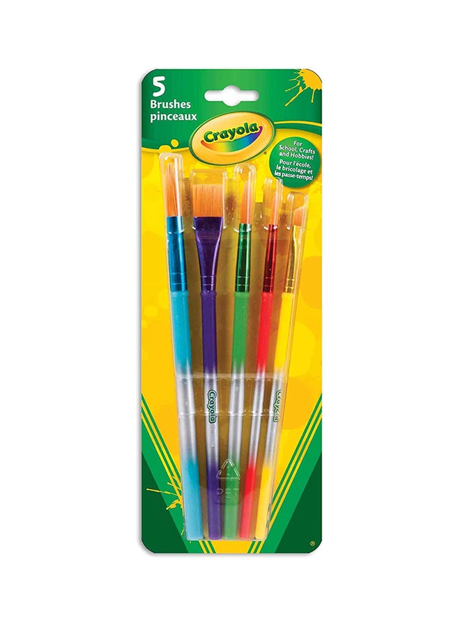 Crayola 5 ct. Art and Craft Brush Set 23X8.5X1cm  - Image 2