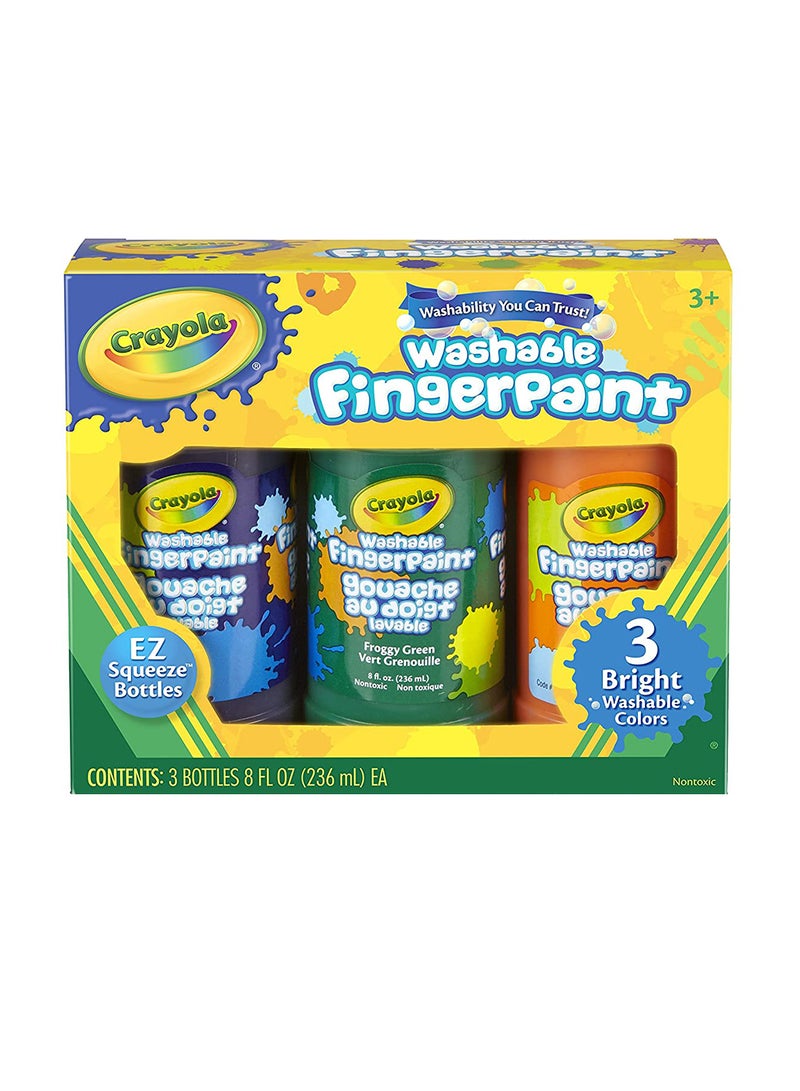 كرايولا مجموعة ألون واشبل فينجربينت ساطعة، من 3 قطع بوزن 8 أوقية 14.5x17.4x6سم - Image 1