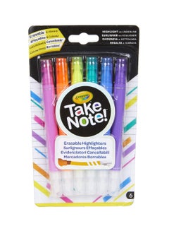 6 Ct. Take Note Erasable Highlighters - v1617698212/N43812173A_1