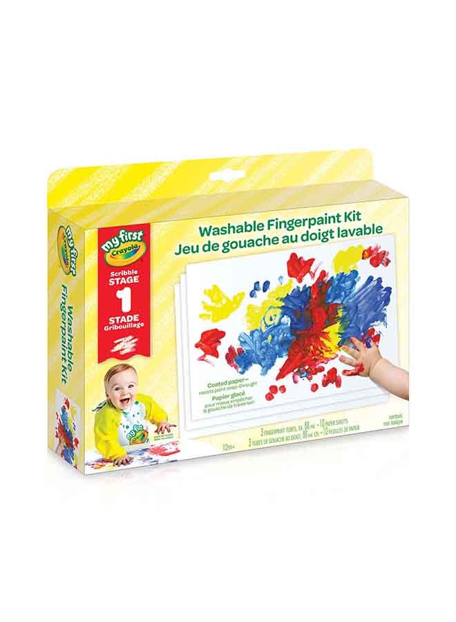 Crayola Washable Fingerpaint Kit, Stage 1 6.4 x 27.9 x 25.4cm - Image 2