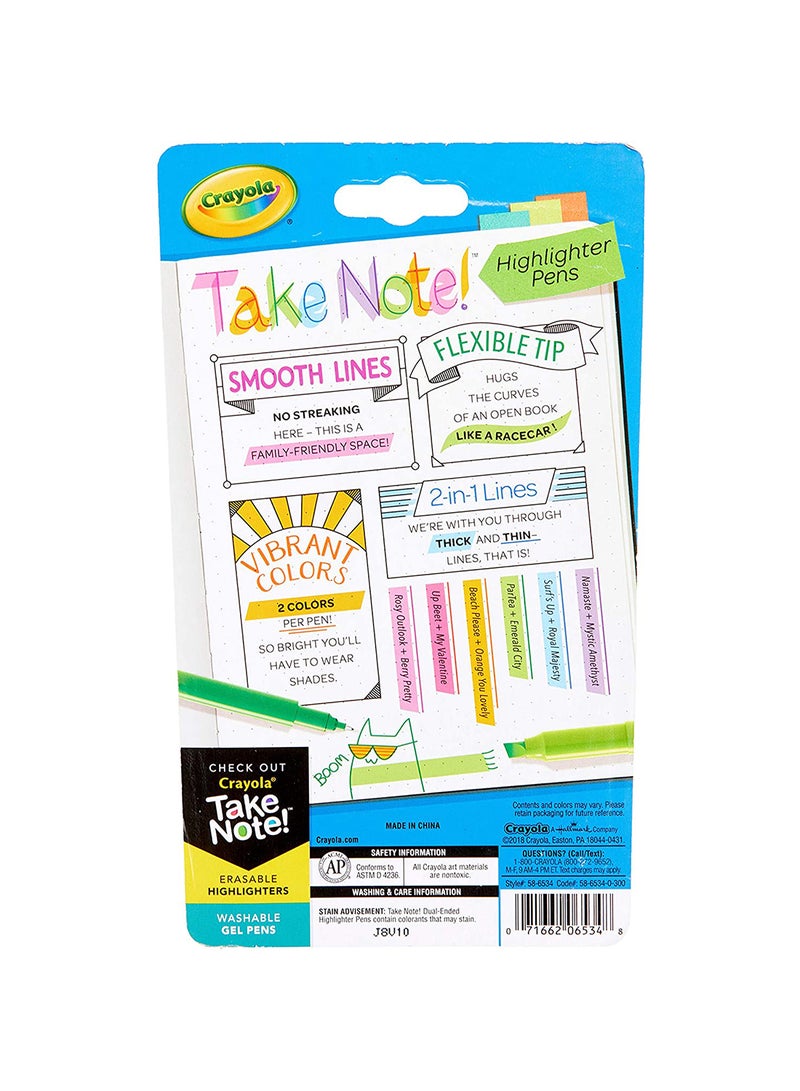 كرايولا - 6 اقلام الكتابة والتحديد 19.4X12X1.5سم - Image 4