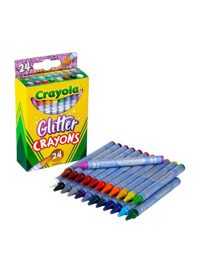 كرايولا أقلام تلوين لامعة 24 قيراطاً 11.43x7.15x2.7سم - Image 2