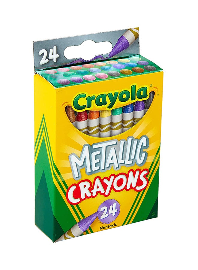 كرايولا أقلام تلوين معدنية للأطفال مكونة من 24 قطعة - Image 2