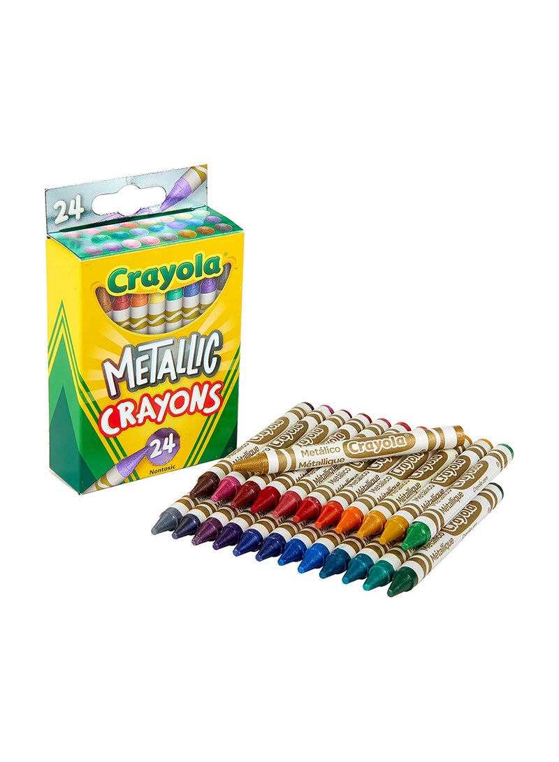 كرايولا أقلام تلوين معدنية للأطفال مكونة من 24 قطعة - Image 3