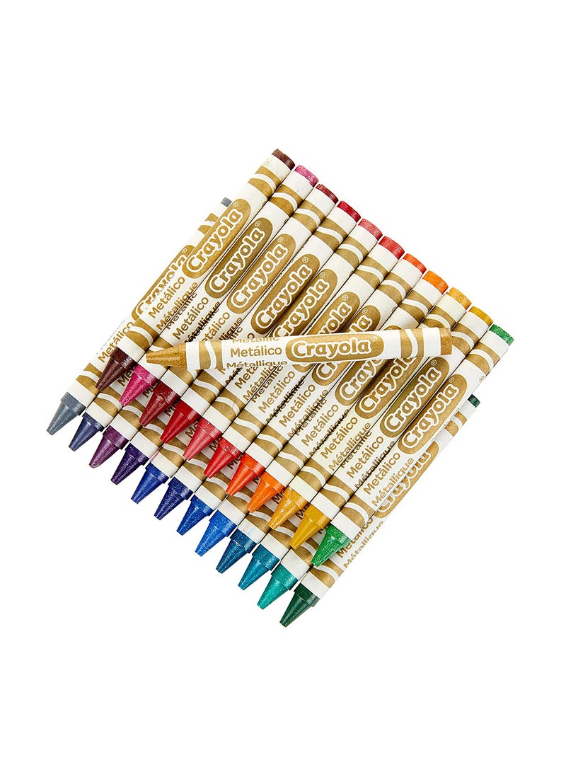 كرايولا أقلام تلوين معدنية للأطفال مكونة من 24 قطعة - Image 4