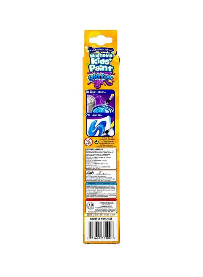 Crayola - 6 ct. Washable Kids' Paint Pots, Glitter Effects 24.46x2.69x4.14cm - Image 1