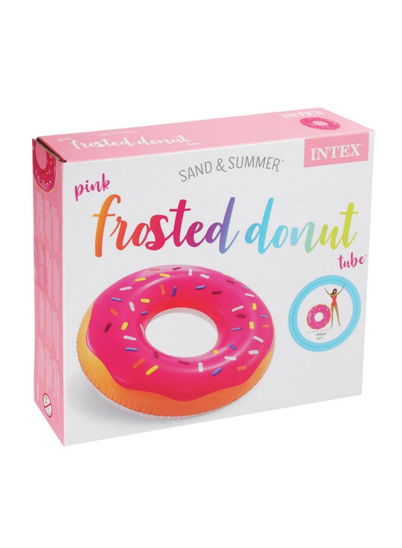 INTEX - Donut Designed Inflatable Perfect Pool Floating Ring Sand And Summer Toy 99x25cm - Image 1