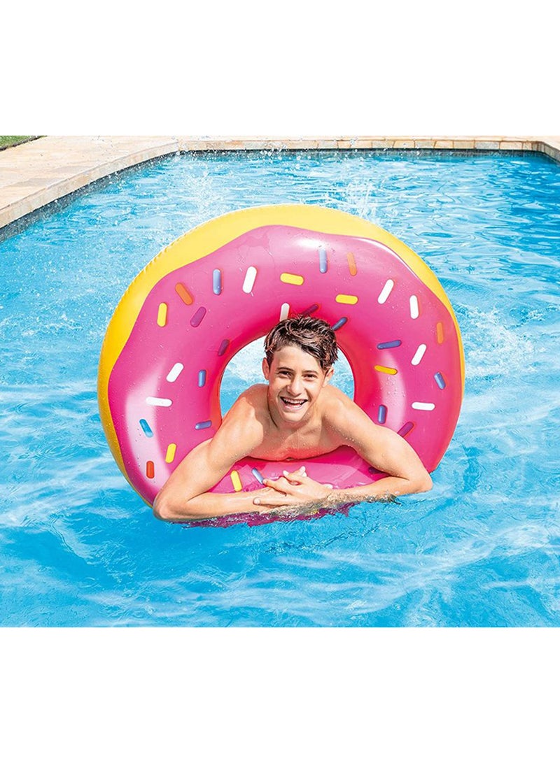 INTEX - Donut Designed Inflatable Perfect Pool Floating Ring Sand And Summer Toy 99x25cm - Image 1