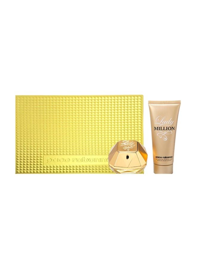 paco rabanne - Lady Million Gift Set EDP 80 ml, Body Lotion 100ml - Image 1