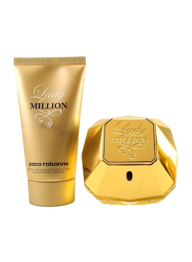 paco rabanne - Lady Million Gift Set EDP 80 ml, Body Lotion 100ml - Image 1