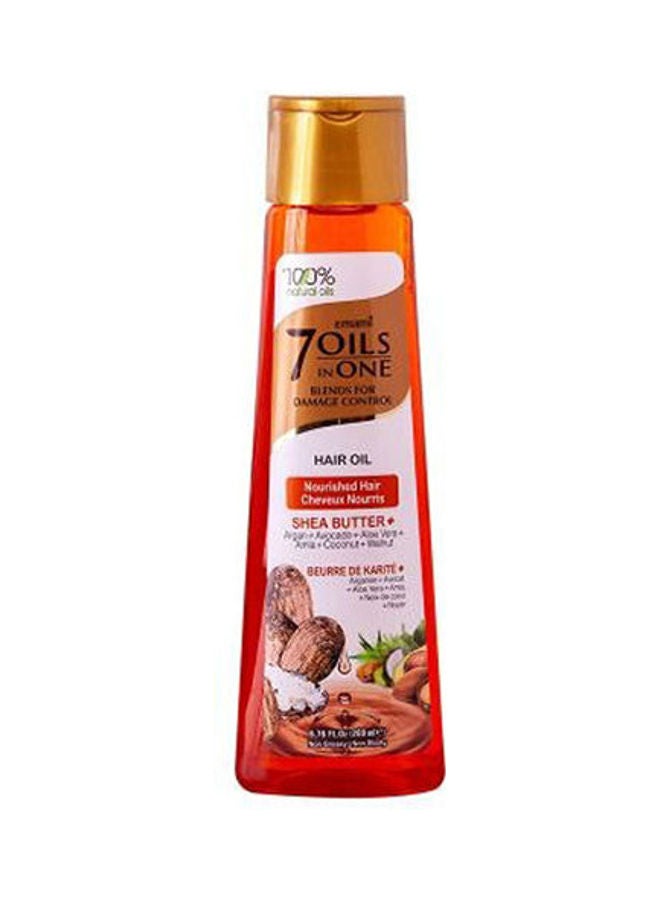 emami 7 In 1 Shea Butter Oil 100% Natural Oils Orange 200ml  - Image 1