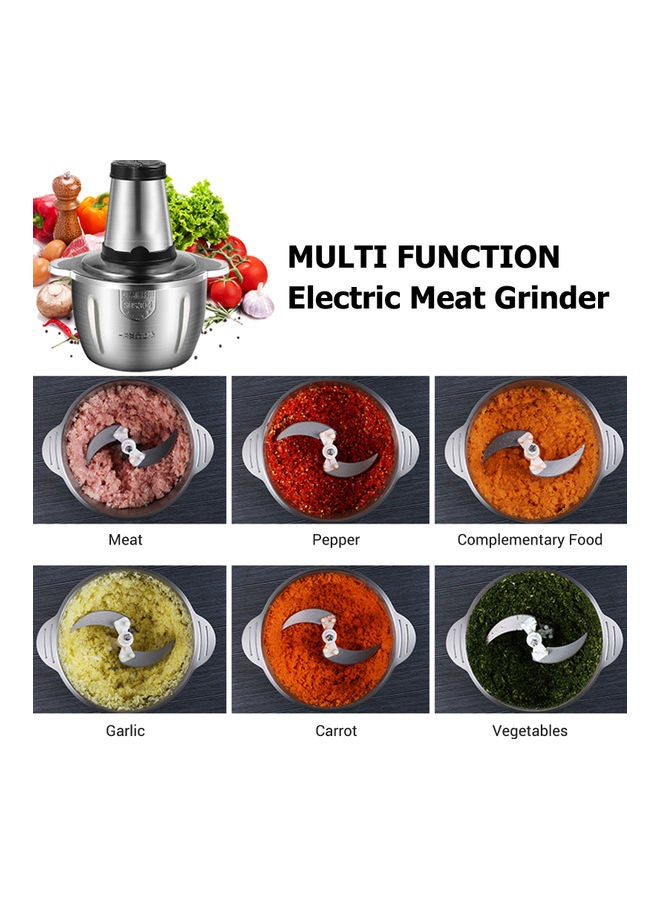 Generic Electric Meat Grinder 2.0 L 200.0 W NC-H1249 Silver  - Image 4