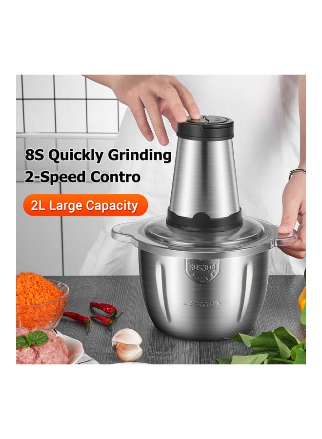 Generic Electric Meat Grinder 2.0 L 200.0 W NC-H1249 Silver  - Image 5