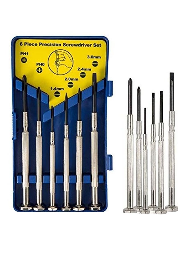 6-Piece Screwdriver Set Multicolour 0.74x5.62x2.94inch  - Image 1