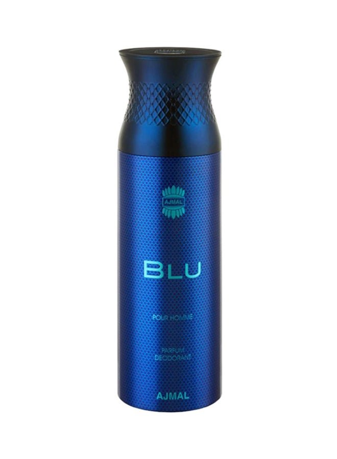Ajmal 3-Piece Blu Gift Set Deodarant 200 Ml, Spray 90 milliliter Cologne 100ml  - Image 4