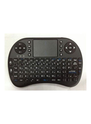 Arabic/English Rii I8 Mini 2.4Ghz Wireless Touchpad Keyboard With Mouse For Pc- Pad- Xbox 360- Ps3- Google Android Tv Box- Htpc- Iptv (2.4G Black) Black - v1617706841/N46216694A_1