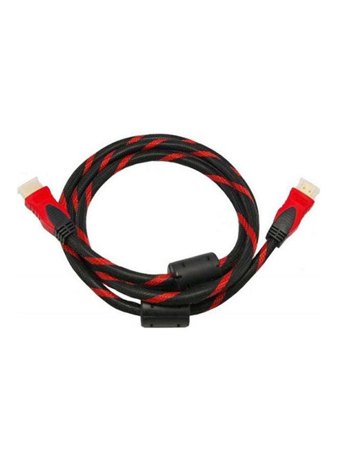 High Definition Hdmi 1.4 Cable For Pc To Tv ‫(1.5 M) Black/Red