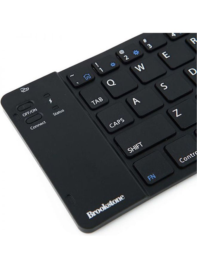 Brookstone Folding Bluetooth Keyboard- Slim And Lightweight Black  - Image 2