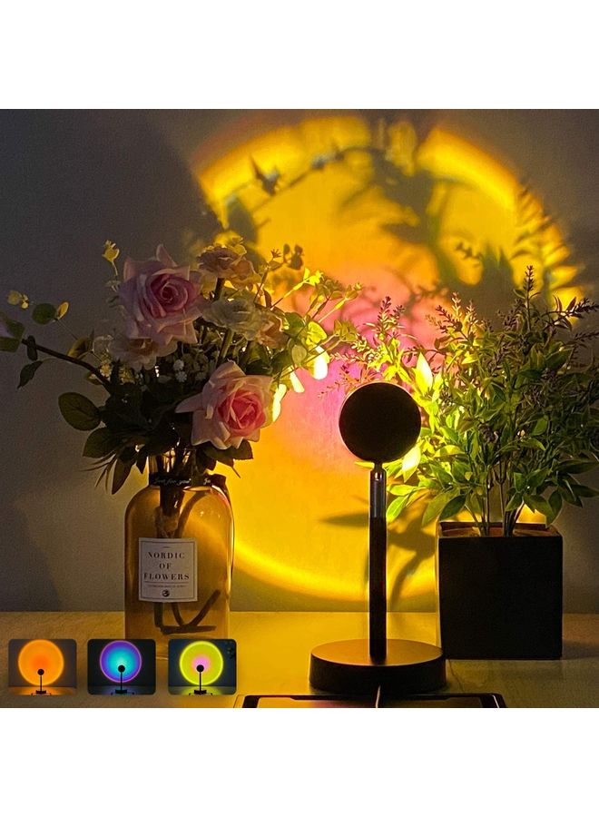 Sunset Projection LED Table Lamp Yellow - Image 1