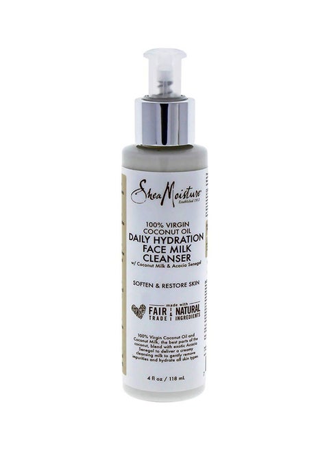 Coconut Oil Daily Hydration Face Milk Cleanser White