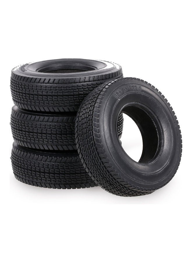 4-Piece Rubber Wheel For 1:14 Tamiya RC Car  - Image 1