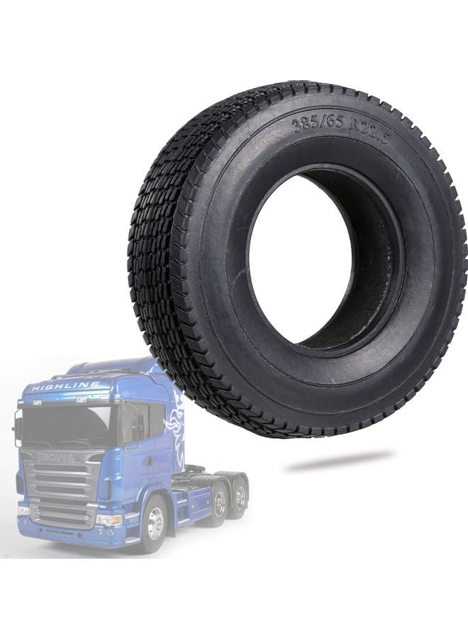 4-Piece Rubber Wheel For 1:14 Tamiya RC Car  - Image 2