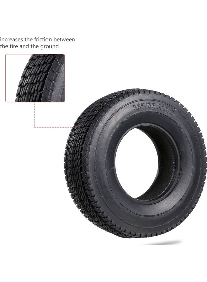 4-Piece Rubber Wheel For 1:14 Tamiya RC Car  - Image 3