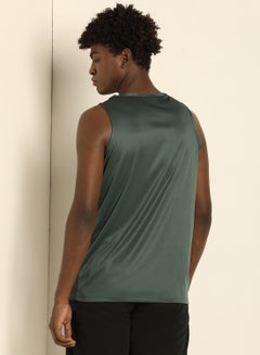 ABOF Basic Regular Fit Round Neck Printed Vest Grey/White  - Image 2