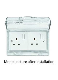 Schneider Waterproof Wall Plate Clear 160x120.6x50mm  - Image 2