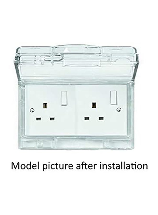 Schneider Electric Waterproof Wall Plate Clear 160x120.6x50mm - Image 2
