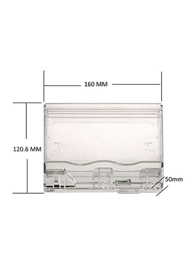 Schneider Electric Waterproof Wall Plate Clear 160x120.6x50mm - Image 4
