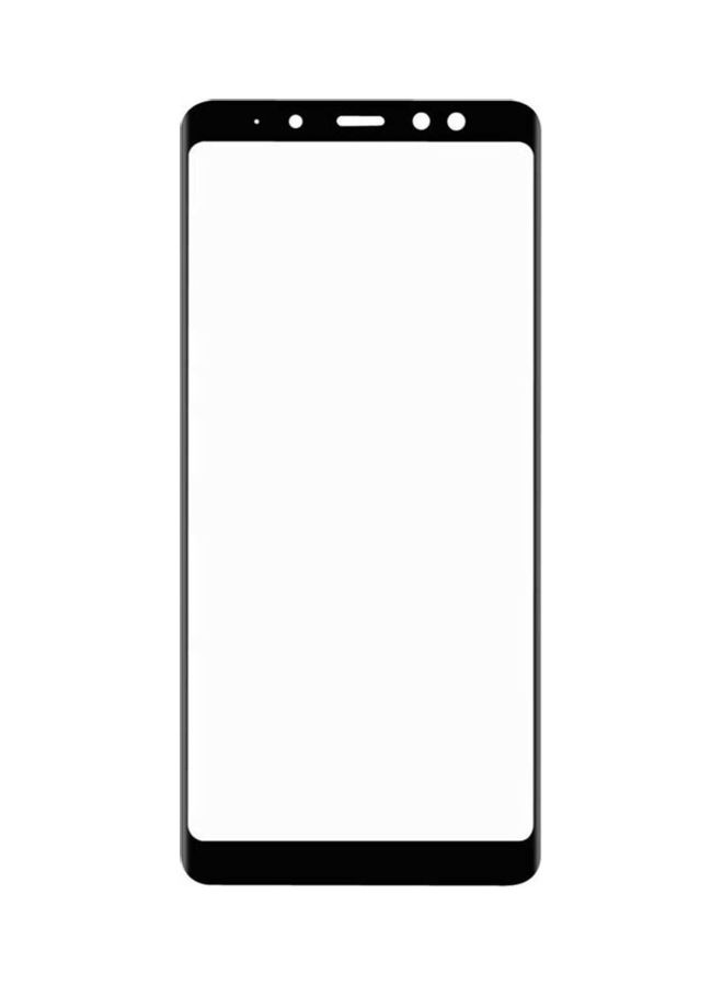 شيزي لاصقة حماية للشاشة من الزجاج المقوى ثلاثي الأبعاد لهاتف سامسونج جالاكسي A8 بلس أسود - Image 1