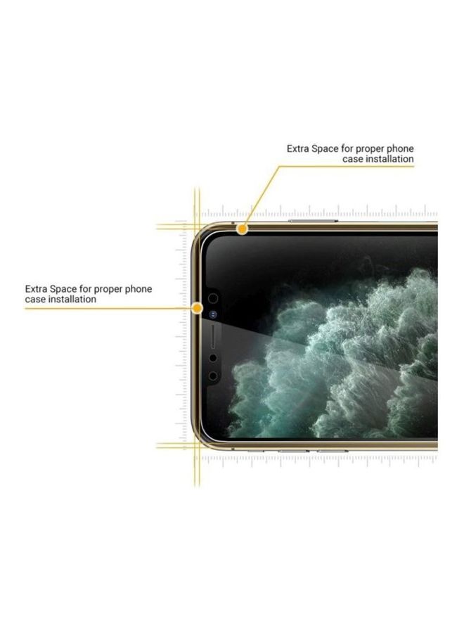 shAyzee Protective Case Cover With 3D Screen Protector For Apple iPhone 11 Pro Clear/Black - Image 2