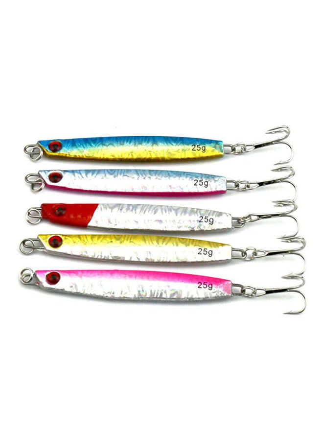 Generic Fishing Baits  Lure Set Metal Hard Baits 3D Eyes With Treble Hook Flat Split Rings - Image 1