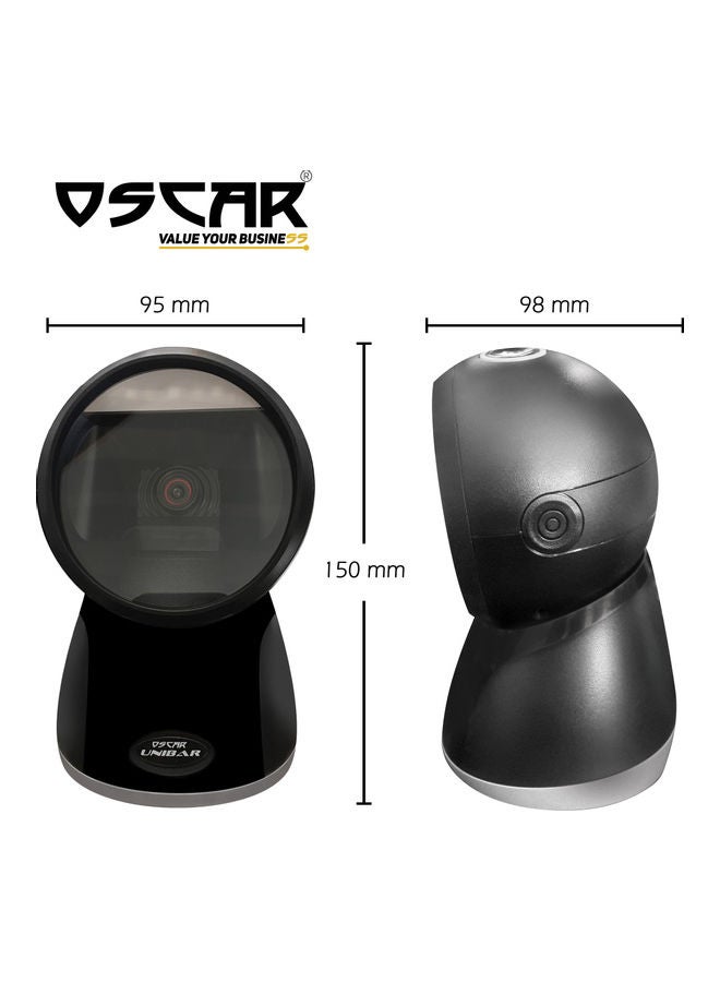 Oscar - UniBar CoreBit 1D QR 2D Barcode Scanner Black - Image 1